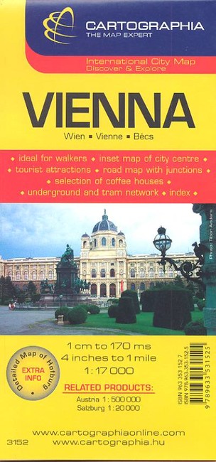 Bécs /Vienna térkép 1:17000 €