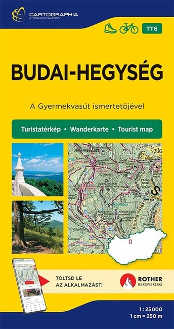 Budai-hegység turistatérkép - A Gyermekvasút ismertetőjével - Turistatérkép-sorozat 6.