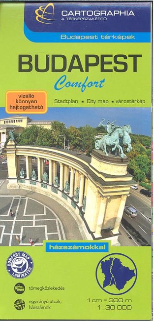 Budapest comfort térkép (1:30 000) /Budapest térképek