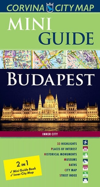 BUDAPEST MINI GUIDE  - INNER CITY MAP + MINI GUDE BOOK /TÉRKÉP