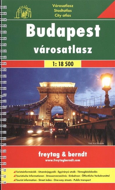 BUDAPEST VÁROSATLASZ (1:18 500) /VÁROSATLASZ