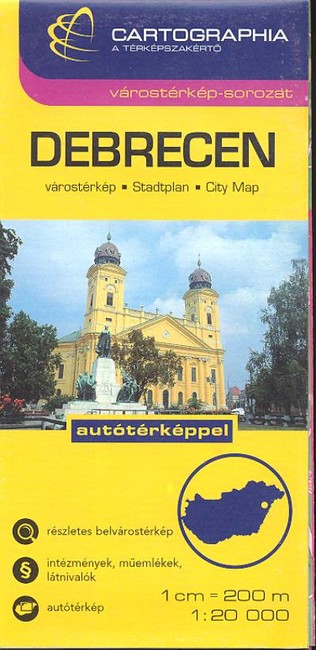  Debrecen várostérkép (1:20 000) /Várostérkép-sorozat 