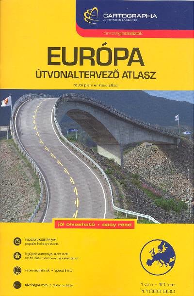 Európa útvonaltervező atlasz (1:1 000 000) /Országatlaszok
