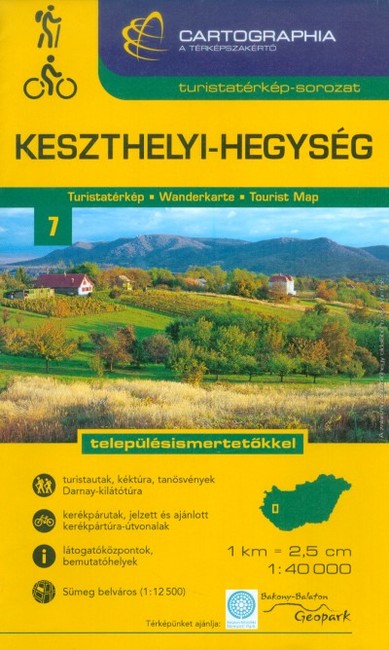 Keszthelyi-hegység - Turistatérkép-sorozat 7.