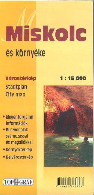 MISKOLC ÉS KÖRNYÉKE 1:15000