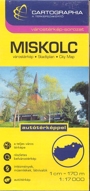 Miskolc várostérkép (1:17 000) /Várostérkép-sorozat