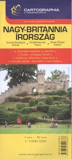NAGY-BRITANNIA, ÍRORSZÁG TÉRKÉP (1:1 000 000) /EURÓPAI AUTÓTÉRKÉPEK