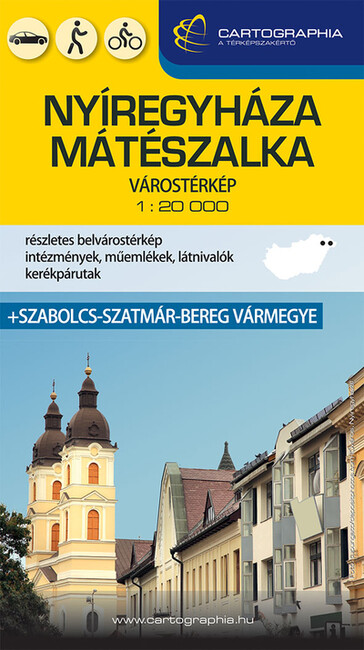 Nyíregyháza, Mátészalka várostérkép + Szabolcs-Szatmár-Bereg vármegye 2023