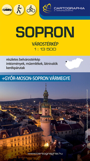 Sopron várostérkép + Győr-Moson-Sopron vármegye (új kiadás)