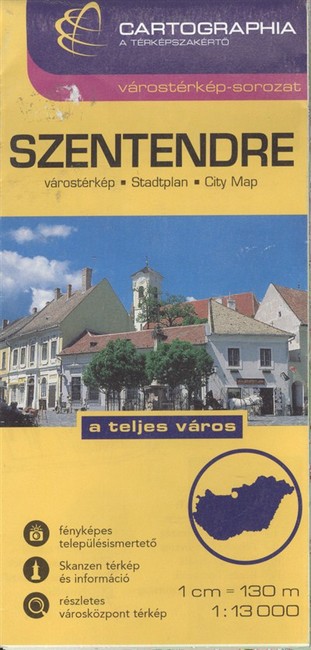  Szentendre várostérkép (1:13 000) /Várostérkép-sorozat 