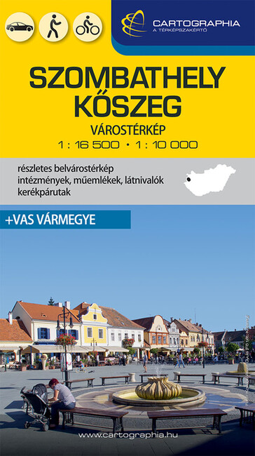 Szombathely, Kőszeg várostérkép - Vas vármegye 2023 (új kiadás)