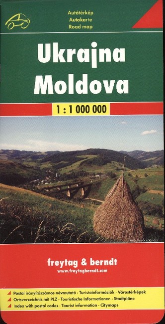 UKRAJNA, MOLDOVA KEMÉNYBORÍTÓS TÉRKÉP 1:1 000 000