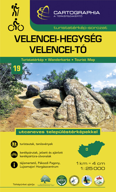 Velencei-hegység, Velencei-tó - Turistatérkép-sorozat 19. - 2021 (új kiadás)