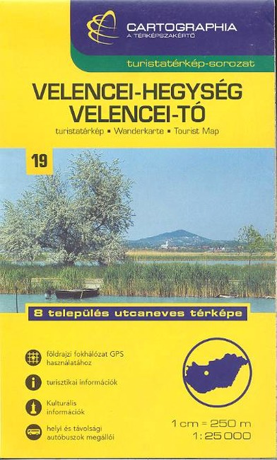 Velencei-hegység, Velencei-tó - Turistatérkép-sorozat 19.