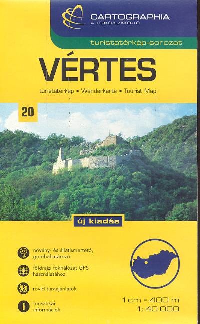 Vértes turistatérkép (1:40 000) /Turistatérkép-sorozat