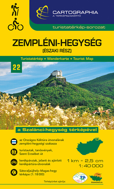 Zempléni-hegység (északi rész) - Turistatérkép-sorozat 22. (új kiadás, 2021)