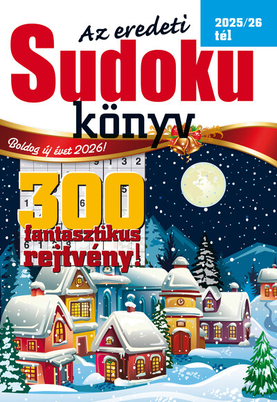 Az eredeti SUDOKU KÖNYV 2025/26 tél