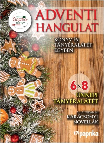 ADVENTI HANGULAT /GASZTROKÖNYV ÉS TÁNYÉRALÁTÉT EGYBEN