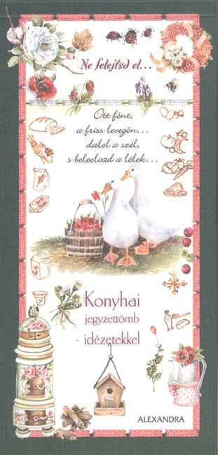 Konyhai jegyzettömb  - Idézetekkel /Zöld