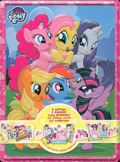 My Little Pony - Meglepetésdoboz /3 könyv, 4 filctoll, egy poszter és több mint 50 matrica